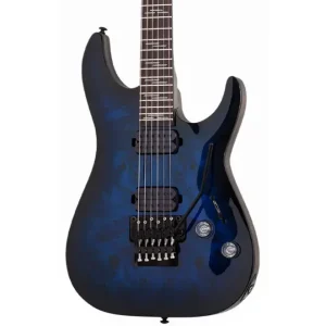 Električna gitara sa Schecter Diamond Heretic humbacker magnetima, Floyd Rose Special Hot Rod tremolo, tijelo od mahagonija, vrat javor, fretboard rosewood