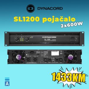Dynacord pojačalo snage 2 x 600W na 4Ω