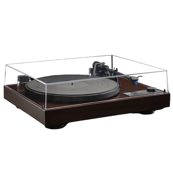 Turntable gramofon, direct drive pogon, Ortofon 2M Blue zvučnica, MM Phono predpojačalo, Line i Phono out izlazi, aluminijumski tanjir, ravna alu ručka gimbal montaža sa pivot kugličnim ležajevima, MDF baza sa poboljšanim prigušenjem vibracija i rezonanci. Prodaja Artist d.o.o. Banja Luka, Sarajevo, Doboj - Bosna i Hercegovina