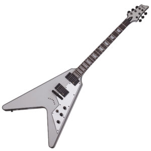 Schecter V-1 Platinum Satin Silver gitara sa koferom