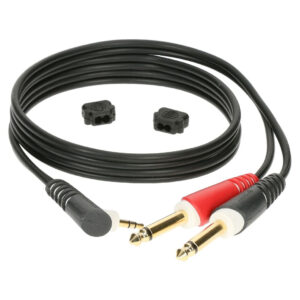 Klotz AY5A0300 Aux kabl TRS (lula) 3.5mm na 2x TS 6.5mm 3m