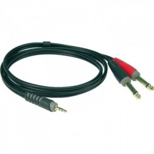 Klotz AY50300 Aux kabl TRS 3.5mm na 2x TS 6.5mm 3m
