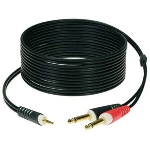 Klotz AY50600 Aux kabl TRS 3.5mm na 2x TS 6.5mm 6m
