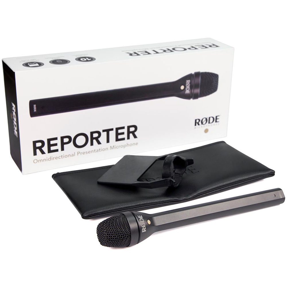 Rode Reporter, intervju mikrofon, novinarski mikrofon, dinamički mikrofon, omnidirekcioni mikrofon, Rode mikrofoni, oprema za reportere, Artist d.o.o. Prodaja u Artist d.o.o. prodavnicama Banja Luka, Sarajevo.