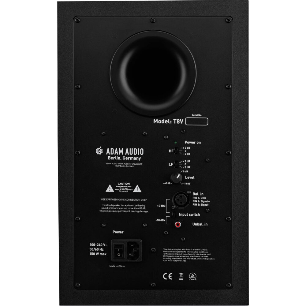 Adam Professional Audio T8V T-Series aktivni studijski monitor 8 inča – Artist d.o.o. Banja Luka, Sarajevo
