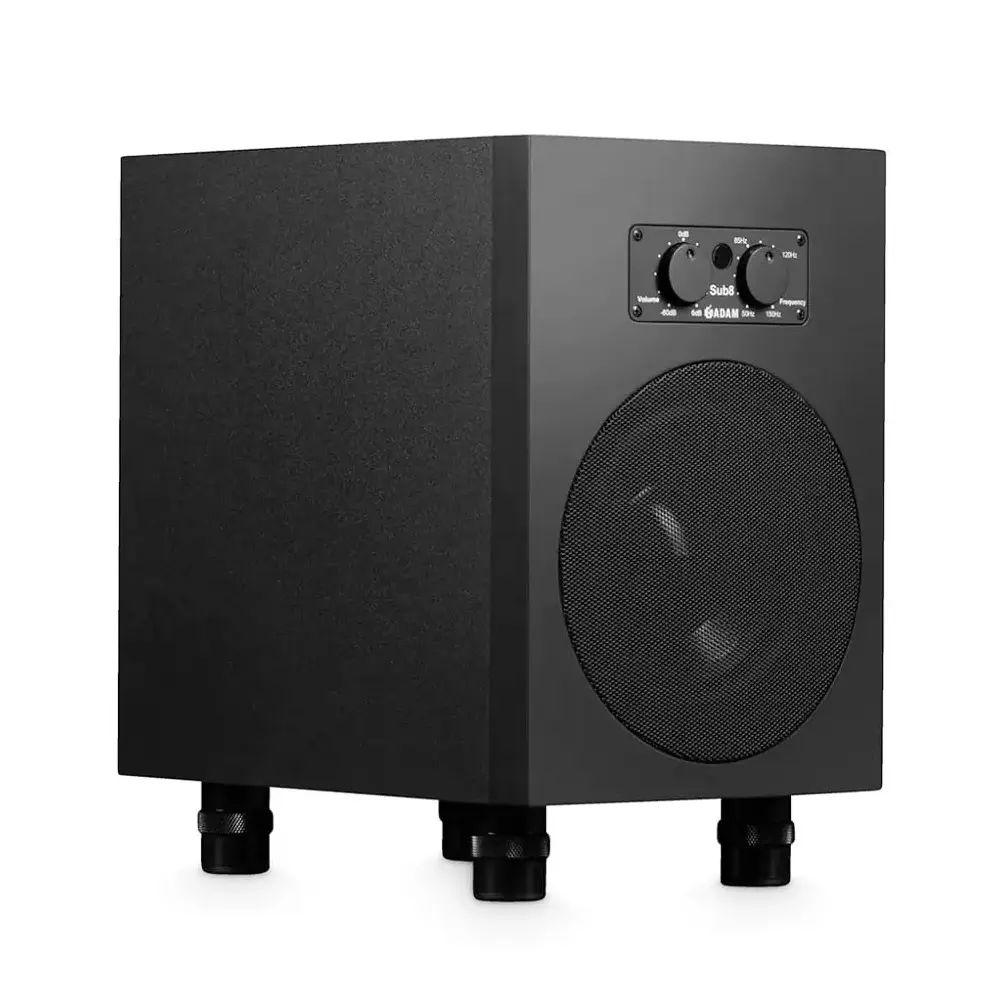 Adam Professional Audio Sub8 kompaktni aktivni 8.5-inčni studijski subwoofer sa RCA i XLR konekcijama i daljinskim upravljačem, Prodaja Artist d.o.o. Banja Luka, Sarajevo
