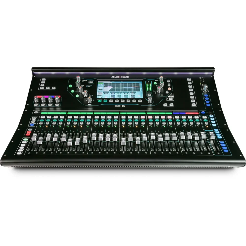 Allen & Heath SQ-6 digitalna mikseta sa 48 ulaza, motorizovanim fejderima i touchscreen ekranom – Prodaja Artist d.o.o. Banja Luka, Sarajevo