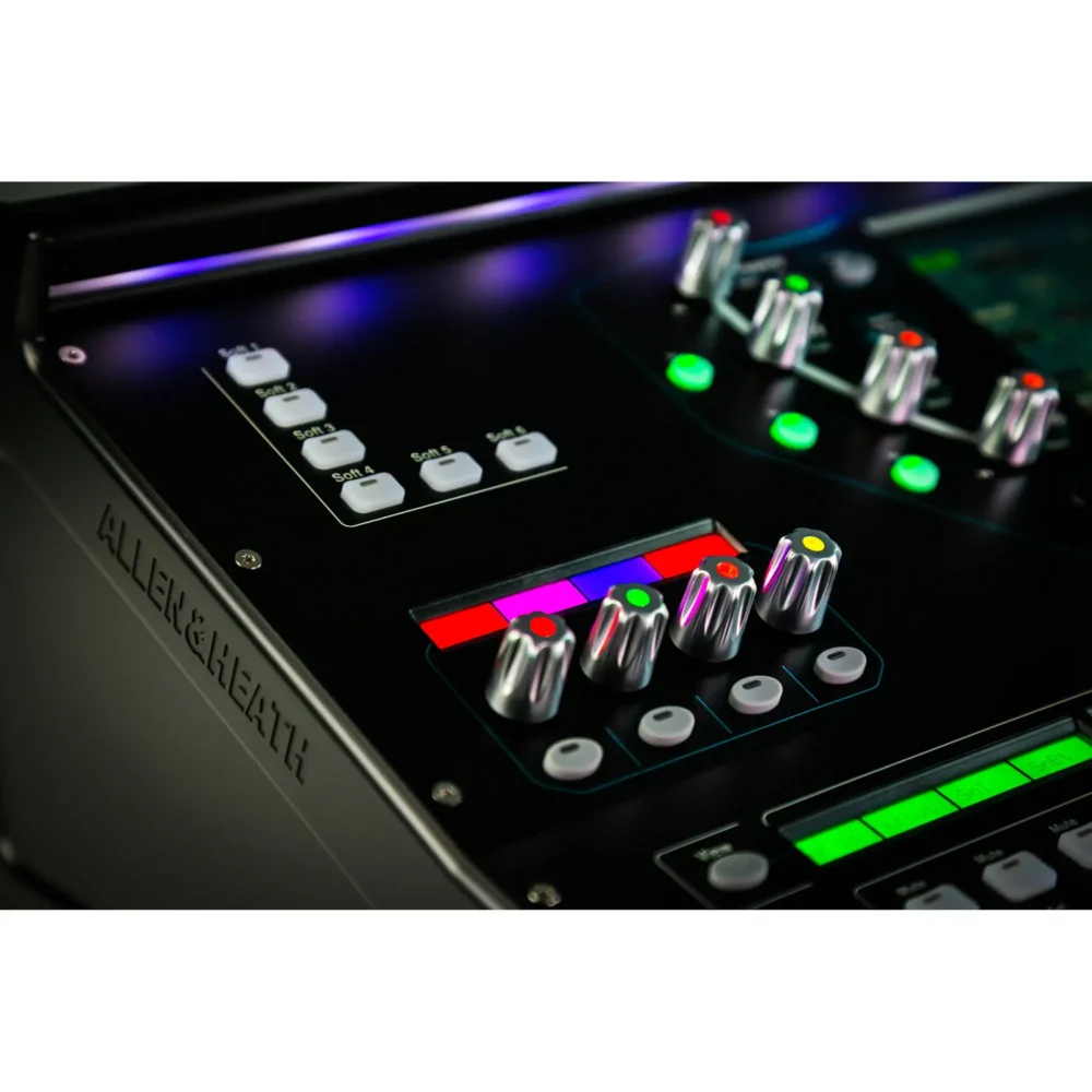 Allen & Heath SQ-6 digitalna mikseta sa 48 ulaza, motorizovanim fejderima i touchscreen ekranom – Prodaja Artist d.o.o. Banja Luka, Sarajevo
