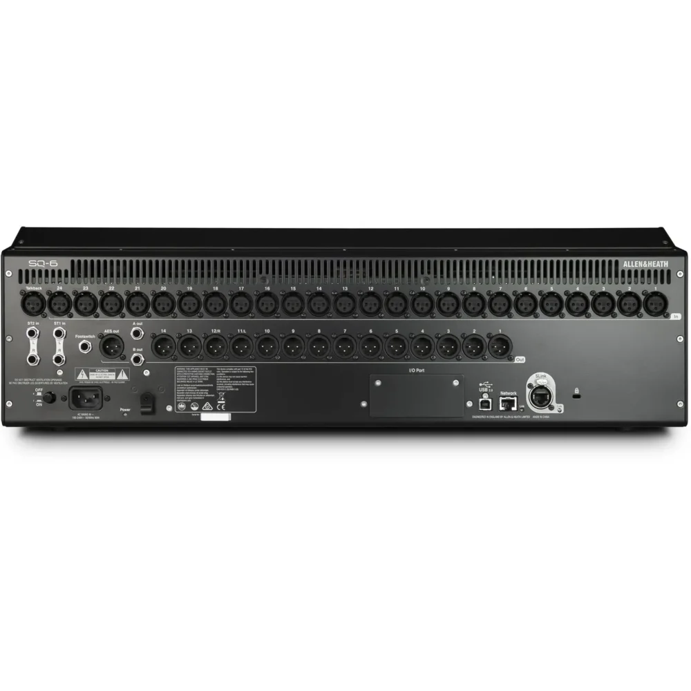 Allen & Heath SQ-6 digitalna mikseta sa 48 ulaza, motorizovanim fejderima i touchscreen ekranom – Prodaja Artist d.o.o. Banja Luka, Sarajevo