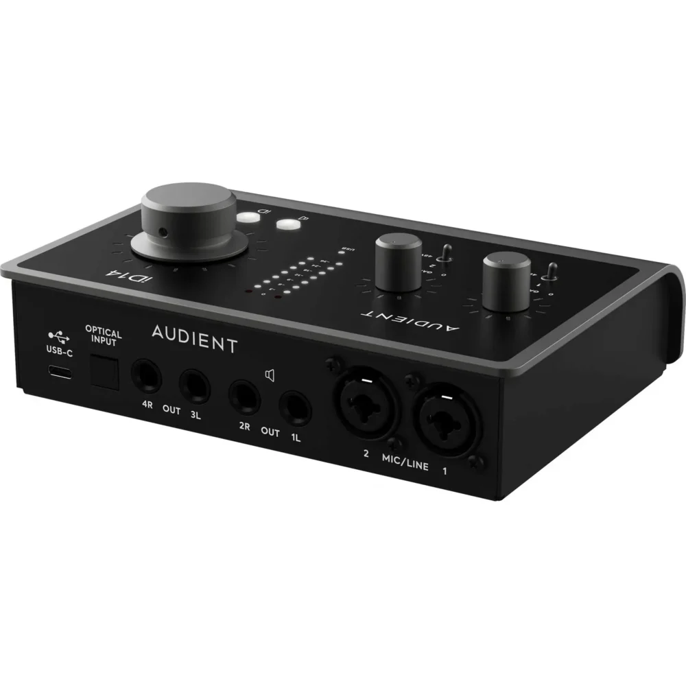 Audient iD14 MKII USB-C audio interfejs sa ADAT ulazom i Class-A preampovima. Prodaja Artist d.o.o. Banja Luka, Sarajevo