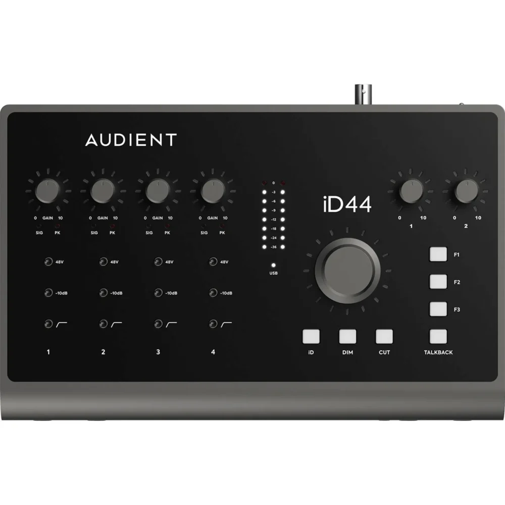 Audient iD44 MKII 20x24 USB-C audio interfejs sa 4 mikrofonska ulaza i ADAT proširenjem Prodaja Artist d o o Banja Luka Sarajevo