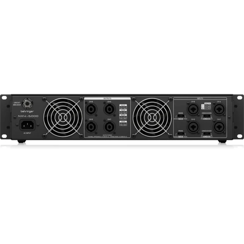 Behringer NX4-6000 profesionalno 4-kanalno pojačalo 6000W sa SmartSense funkcijom. Prodaja Artist d.o.o. Banja Luka, Sarajevo, Doboj
