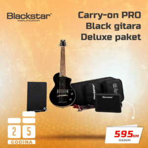 Blackstar Carry-on PRO Black gitara Deluxe paket