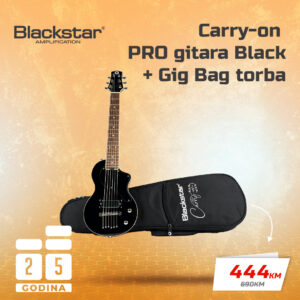 Blackstar Carry-on PRO gitara Black + Gig Bag torba