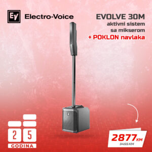 Electro-Voice EVOLVE 30M aktivni sistem sa mikserom + Poklon navlaka