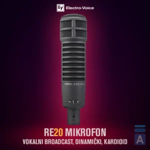 Electro-Voice RE20 Broadcast studijski mikrofon (Black)