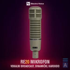 Electro-Voice RE20 Broadcast studijski mikrofon (Fawn Beige)