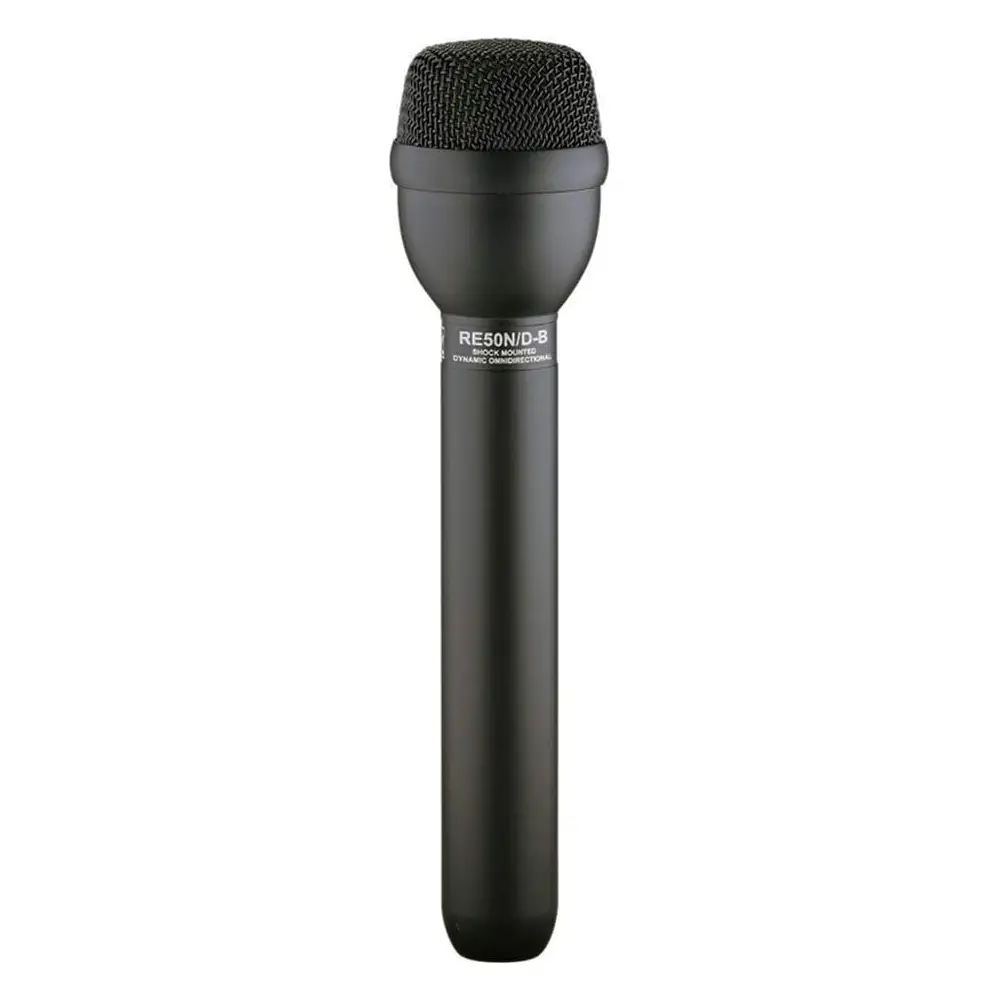 Electro-Voice RE50N/D-B crni dinamički mikrofon za intervjue, omnidirekcionalni, sa ugrađenim shockmountom, nizak šum, idealan za ENG/EFP primjene, Prodaja Artist d.o.o. Banja Luka, Sarajevo