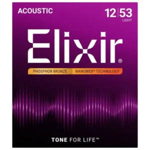 Elixir žice za akustičnu 12-53 Light Phosphor Bronze NANOWEB