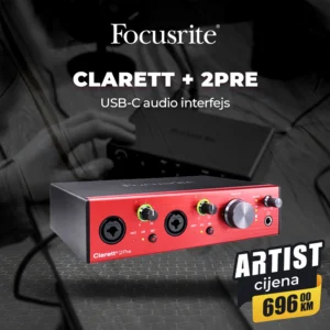 Focusrite CLARETT+ 2PRE USB-C audio interfejs