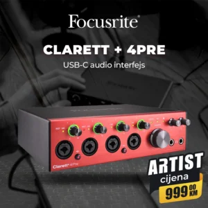 Focusrite CLARETT + 4PRE USB-C audio interfejs