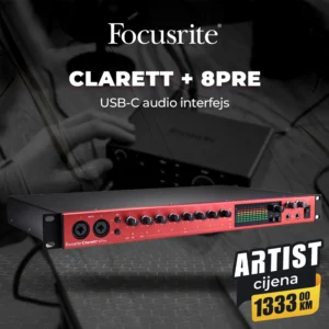 Focusrite CLARETT + 8Pre USB-C audio interfejs