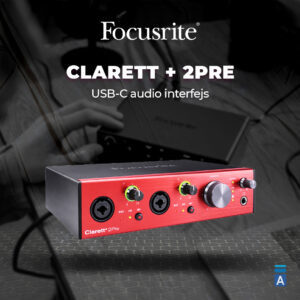 Focusrite Clarett + 2PRE USB-C audio interfejs