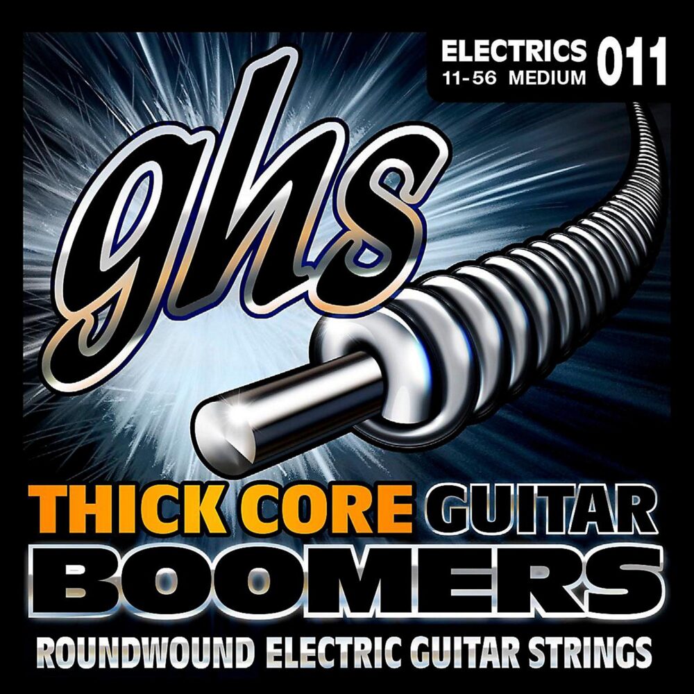 GHS Thick Core Boomers HC-GBM medium električne gitarske žice, 11-56, nickel-plated steel, za standard i drop tuning. Prodaja Artist d.o.o. Banja Luka, Sarajevo.