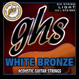 GHS WB-L White Bronze 12-54 žice za gitaru
