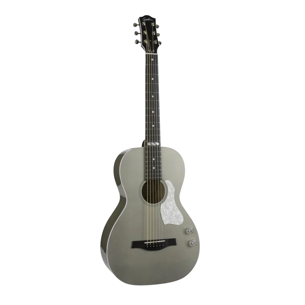Godin Rialto JR Satina Gray HG Q-Discrete akustična gitara kompaktne veličine sa punom smrekovom pločom i Q-Discrete elektronikom. Prodaja Artist d.o.o. Banja Luka, Sarajevo