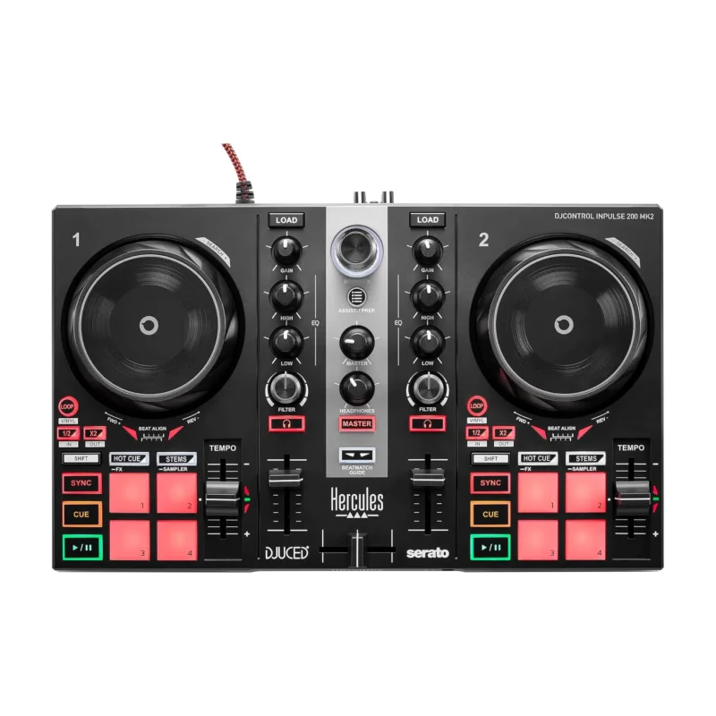 Hercules DJLearning Kit MK2 DJ set sa Inpulse 200 MK2 kontrolerom, DJMonitor 32 zvučnicima i HDP DJ45 slušalicama. Prodaja Artist d.o.o. Banja Luka, Sarajevo.