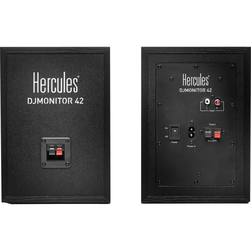 Hercules DJMonitor 42 aktivni multimedijalni zvučnici sa 4" wooferima i RCA ulazima. Prodaja Artist d.o.o. Banja Luka, Sarajevo.