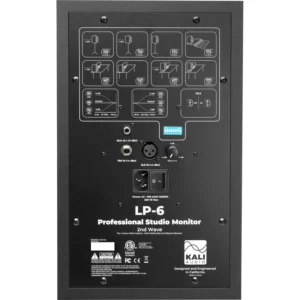 Kali Audio LP-6 V2 crni studijski monitor s prednjim portom i jasno istaknutim visokotoncem i niskotoncem – Prodaja Artist d.o.o. Banja Luka, Sarajevo.