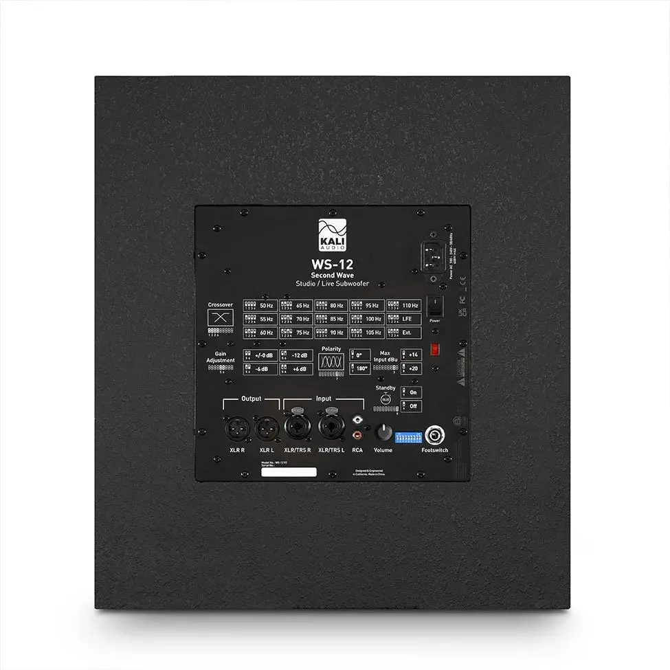 Kali Audio WS-12 V2 aktivni subwoofer sa 12-inčnim wooferom i DSP kontrolama, dizajniran za studio i live primjenu. Prodaja Artist d.o.o. Banja Luka, Sarajevo.