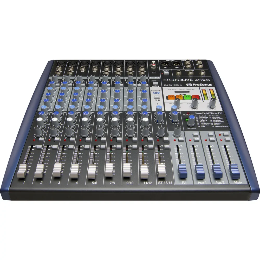 PreSonus StudioLive AR12c USB-C 14-kanalni mikser za studio, live i snimanje sa XMAX preampima. Prodaja Artist d.o.o. Banja Luka, Sarajevo