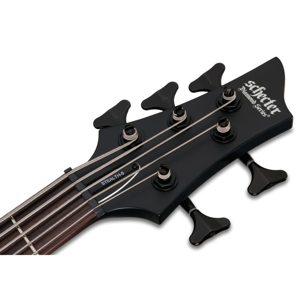 Schecter Stiletto Stealth-5, petožičani bass, aktivni bass, metal bass gitara, Schecter Diamond pickupi, prodaja bass gitara, Artist d.o.o. Prodaja u Artist d.o.o. prodavnicama Banja Luka, Sarajevo.