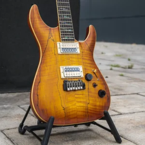 Schecter C-1 Exotic Spalted Maple gitara