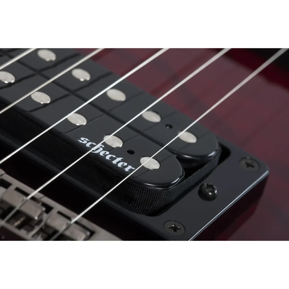 Schecter Omen Extreme-7, sedmožičana gitara, gitara sa 7 žica, Schecter Diamond Plus, mahagonij gitara, See-Thru Black, metal gitara. Prodaja u Artist d.o.o. prodavnicama Banja Luka, Sarajevo.