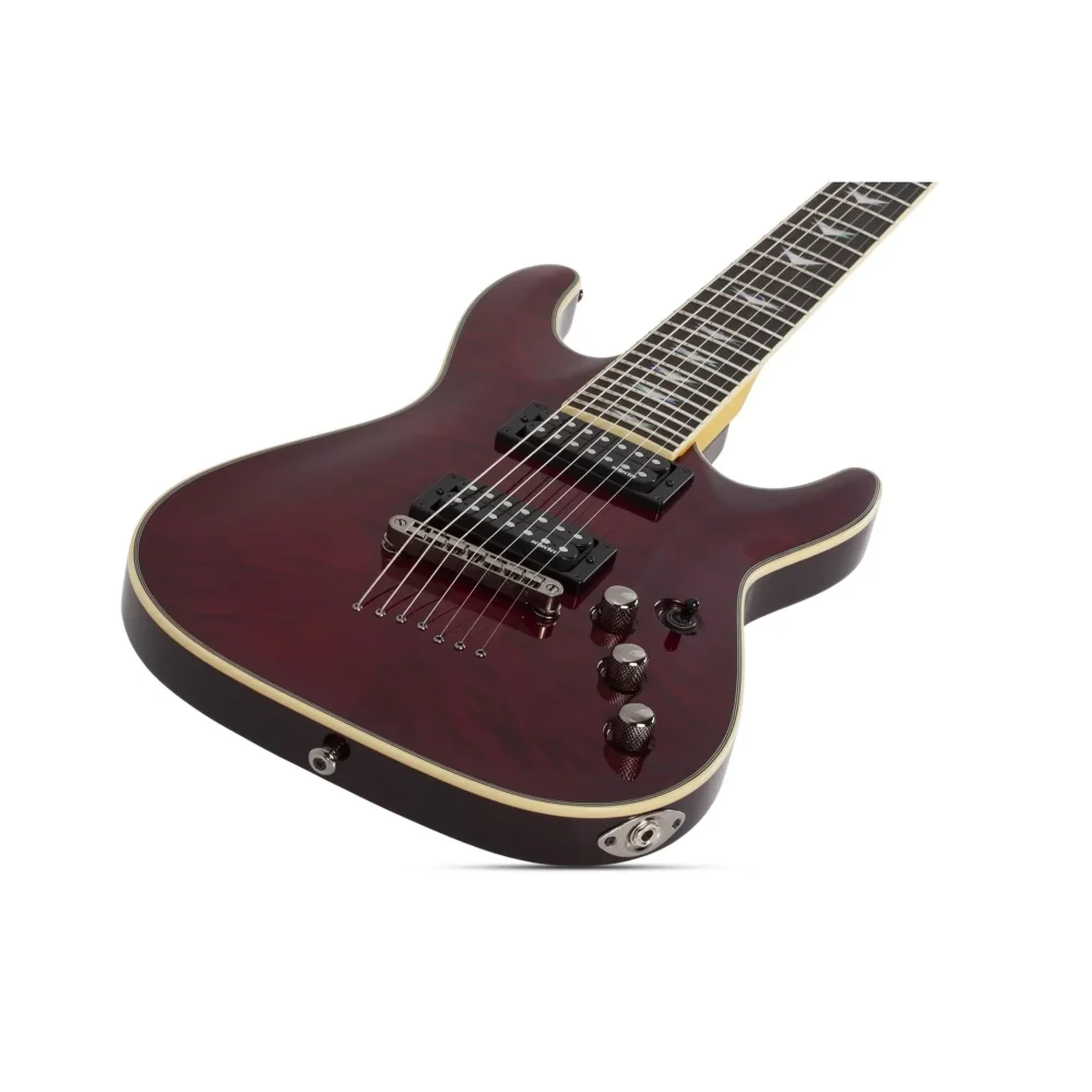 Schecter Omen Extreme-7, sedmožičana gitara, gitara sa 7 žica, Schecter Diamond Plus, mahagonij gitara, See-Thru Black, metal gitara. Prodaja u Artist d.o.o. prodavnicama Banja Luka, Sarajevo.