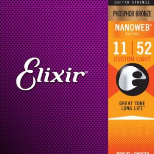 Elixir Custom Light 11-52 NANOWEB za akustičnu