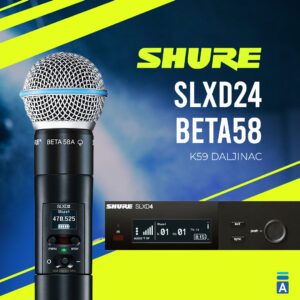 Shure SLXD24E/Beta58 K59 mikrofon daljinac