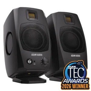 Adam Audio D3V Black desktop studio monitor (par)