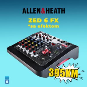 Allen & Heath ZED 6 FX mikser sa USB