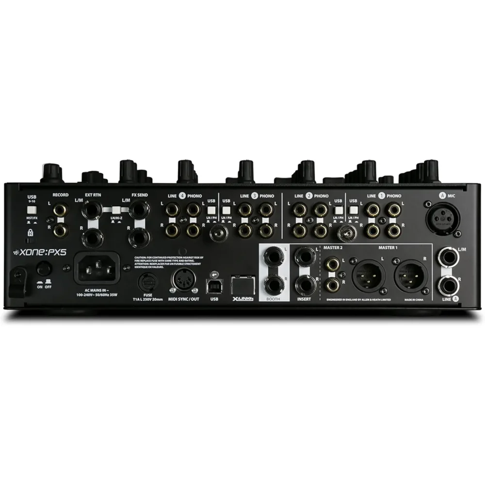 Xone:PX5 DJ mikser sa 4+1 kanalom, USB audio interfejsom i profesionalnim efektima - Prodaja Artist d.o.o. Banja Luka, Sarajevo, Doboj.