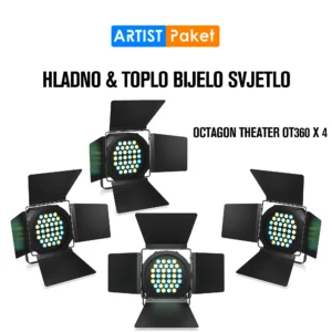Artist Paket 4x Eurolight OCTAGON THEATER OT360 reflektora