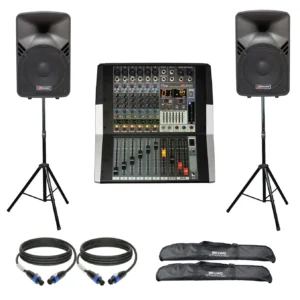 Artist paket razglas Mark aktivna mikseta + 2x zvučnik 15" + 2x stalak + 2x kabl