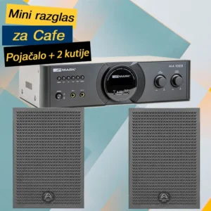 Artist paket mini cafe razglas 2x 6.5” zvučnik + pojačalo