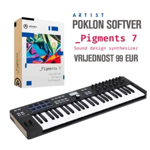 Arturia KeyLab Essential 49 mk3 Black MIDI kontroler + poklon Pigments software
