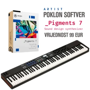 Arturia KeyLab Essential 88 mk3 Black MIDI kontroler + poklon Pigments software