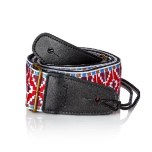 Bespeco kaiš za gitaru TCJRD Jacquard Red